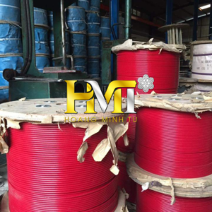 Cáp Thép Bọc Nhựa PVC Màu Đỏ