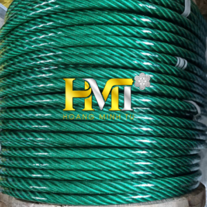 Cáp Thép Bọc Nhựa PVC Màu Xanh (Green)