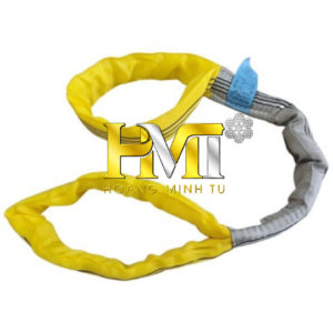 Cáp Vải Bản Tròn 2 Đầu Mắt